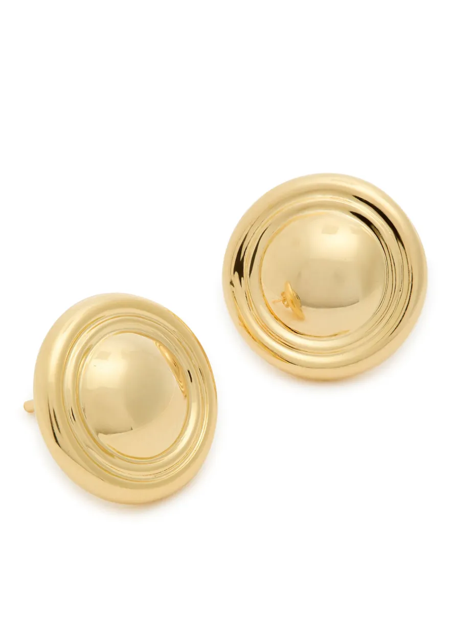 The Eloise 18kt gold-plated stud earrings