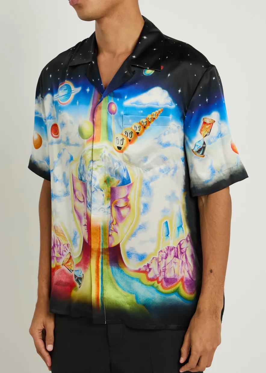 The Essential Experience printed silk shirt