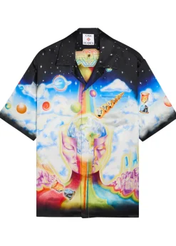 The Essential Experience printed silk shirt