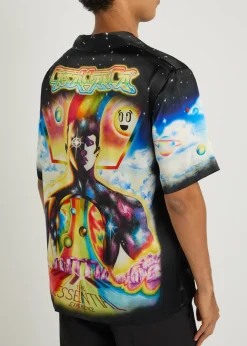 The Essential Experience printed silk shirt