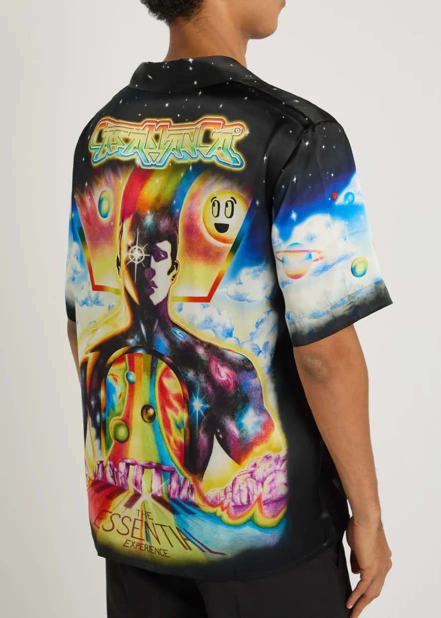 The Essential Experience printed silk shirt