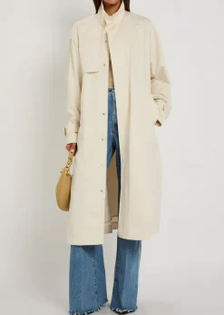The Field belted cotton trench coat