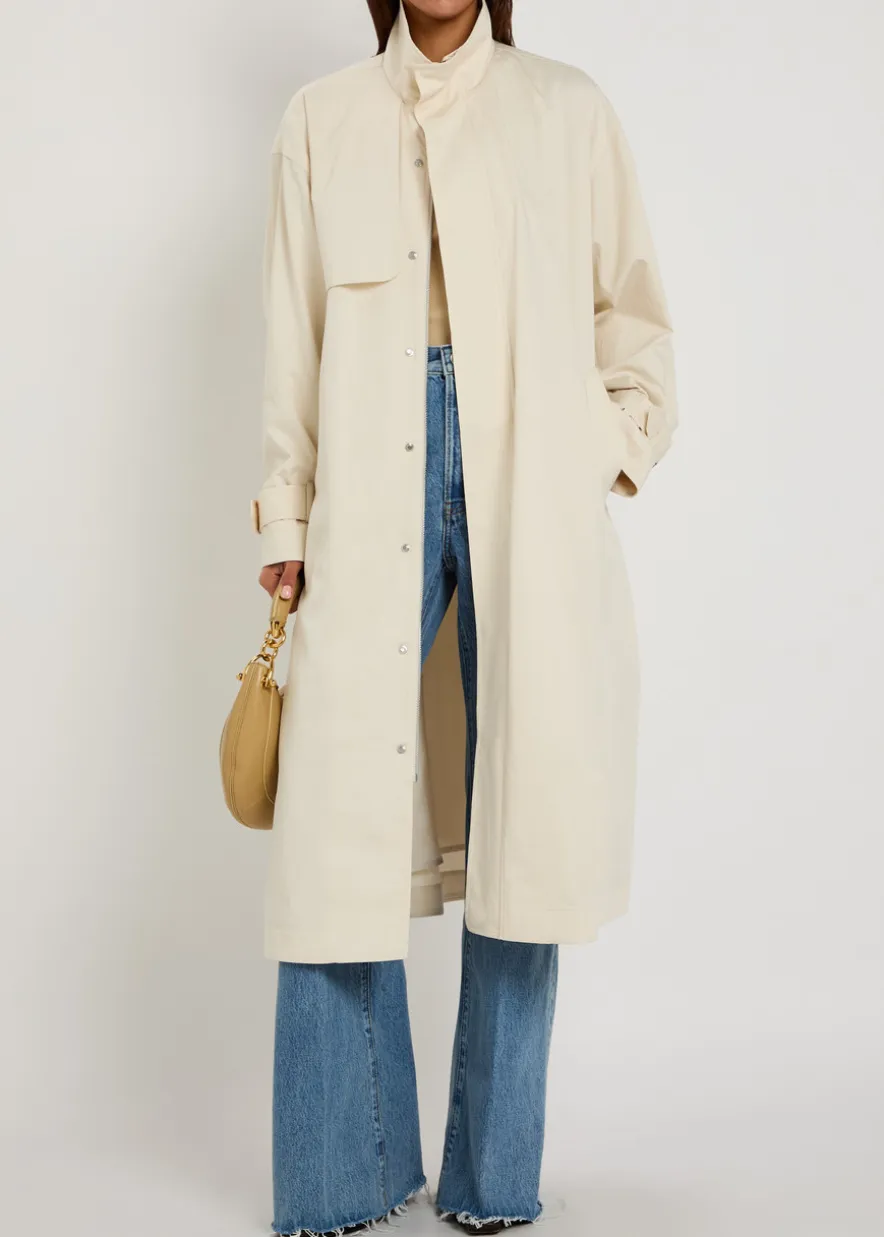 The Field belted cotton trench coat
