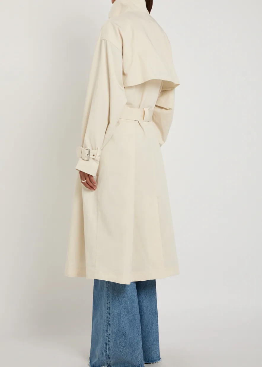 The Field belted cotton trench coat