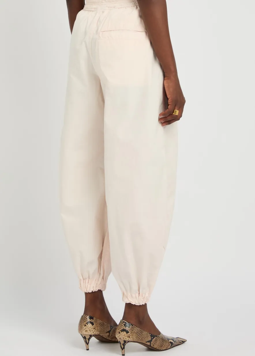 The Forbes balloon-leg cotton trousers