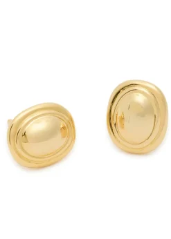 The Franka 18kt gold-plated stud earrings