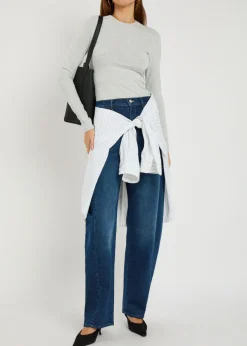 The Full-Pipe Skimp barrel-leg jeans