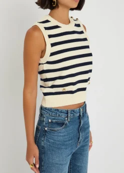 The Harbor striped knit tank