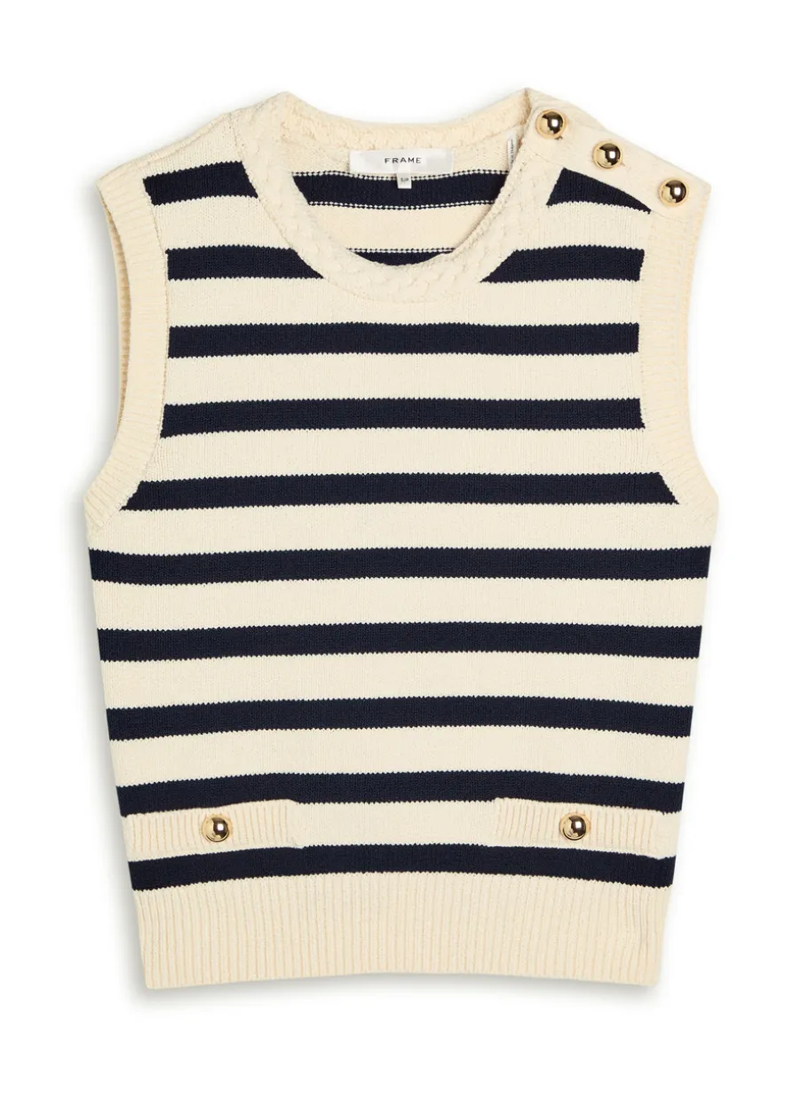 The Harbor striped knit tank