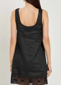 The Heirloom embroidered ramie mini dress