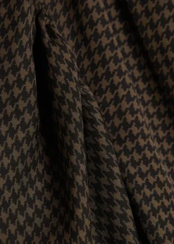 The Houndstooth Gillian silk top