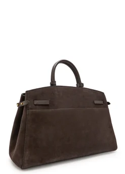 The Hudson grained leather top handle bag