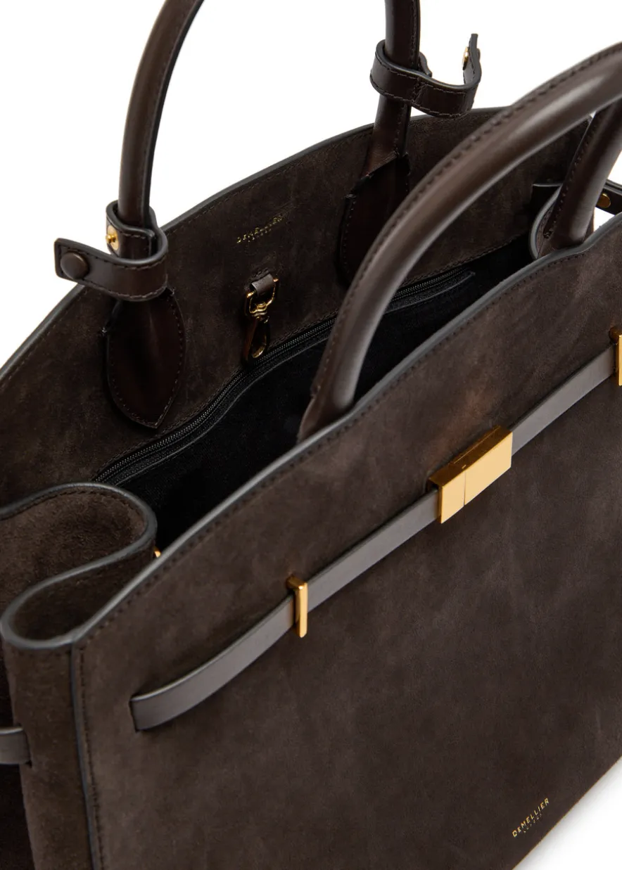 The Hudson grained leather top handle bag