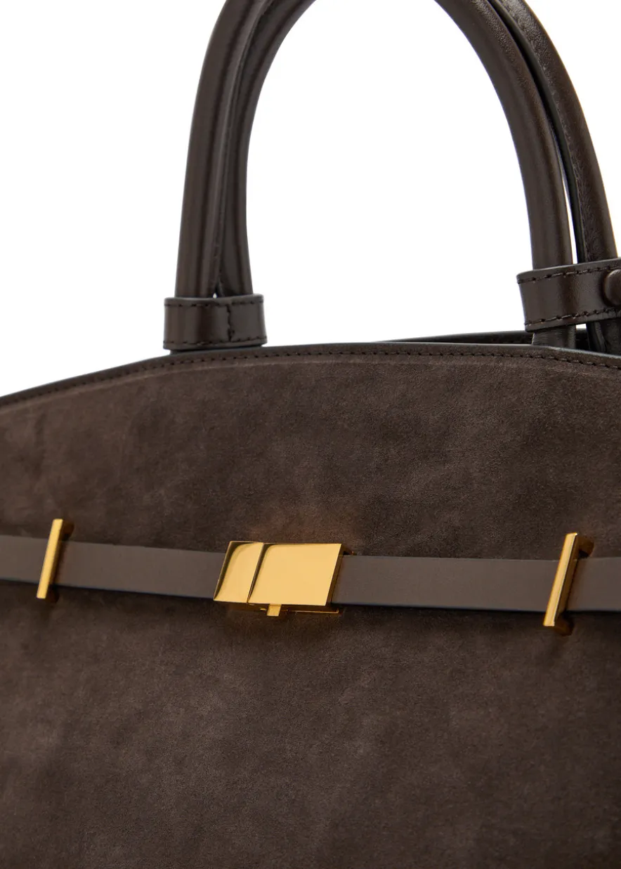 The Hudson grained leather top handle bag