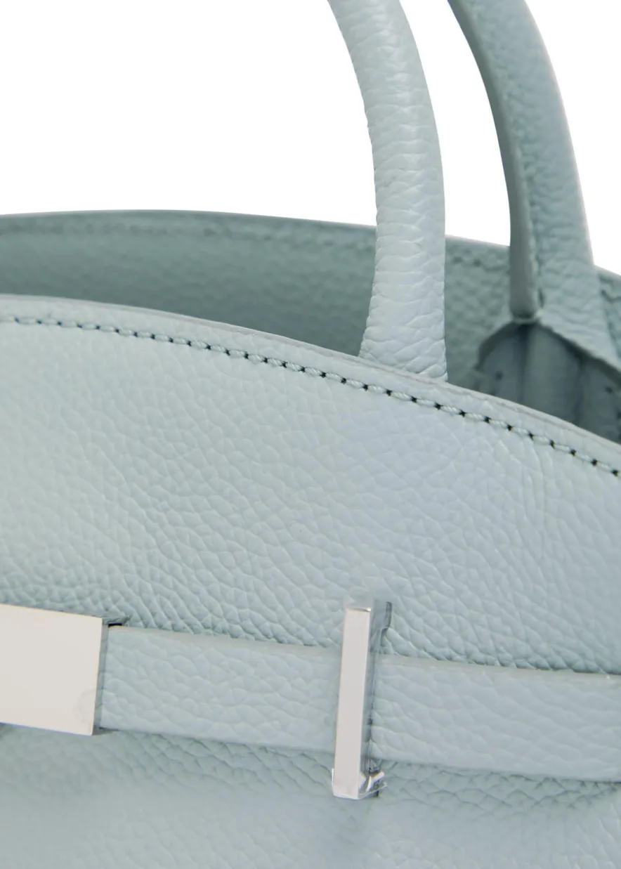 The Hudson small grained leather top handle bag