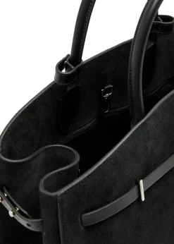 The Hudson suede top handle bag