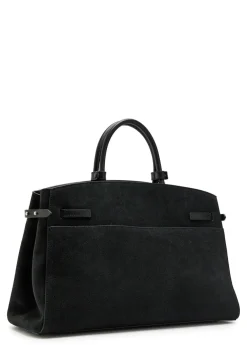 The Hudson suede top handle bag
