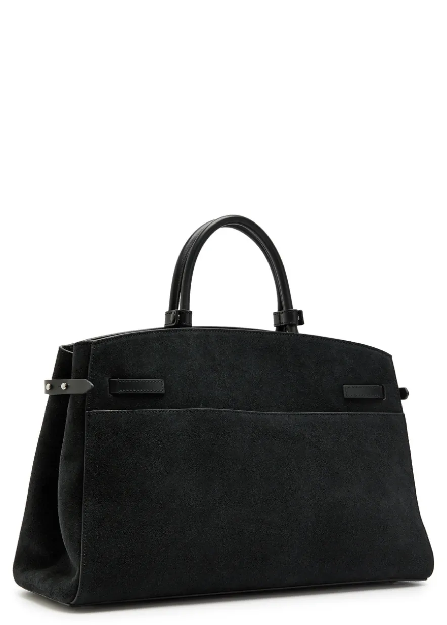 The Hudson suede top handle bag