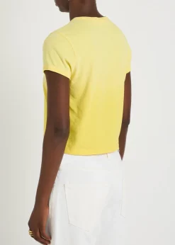 The Itty Bitty Ringer printed cotton T-shirt