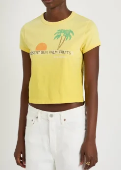 The Itty Bitty Ringer printed cotton T-shirt