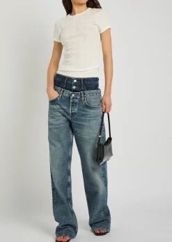 The Itty Bitty Ringer ribbed cotton T-shirt