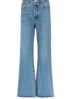 The Lax distressed flared-leg jeans