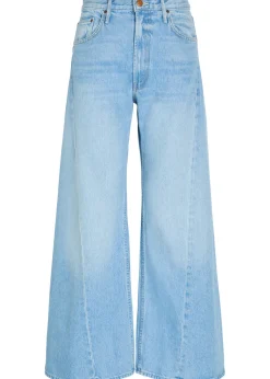 The Lemon Twist wide-leg denim jeans