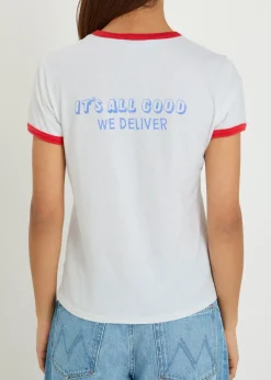 The Lil Goodie Ringer printed cotton T-shirt