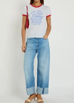 The Lil Goodie Ringer printed cotton T-shirt