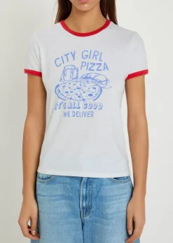 The Lil Goodie Ringer printed cotton T-shirt