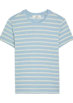 The Linen Baby striped stretch-linen T-shirt