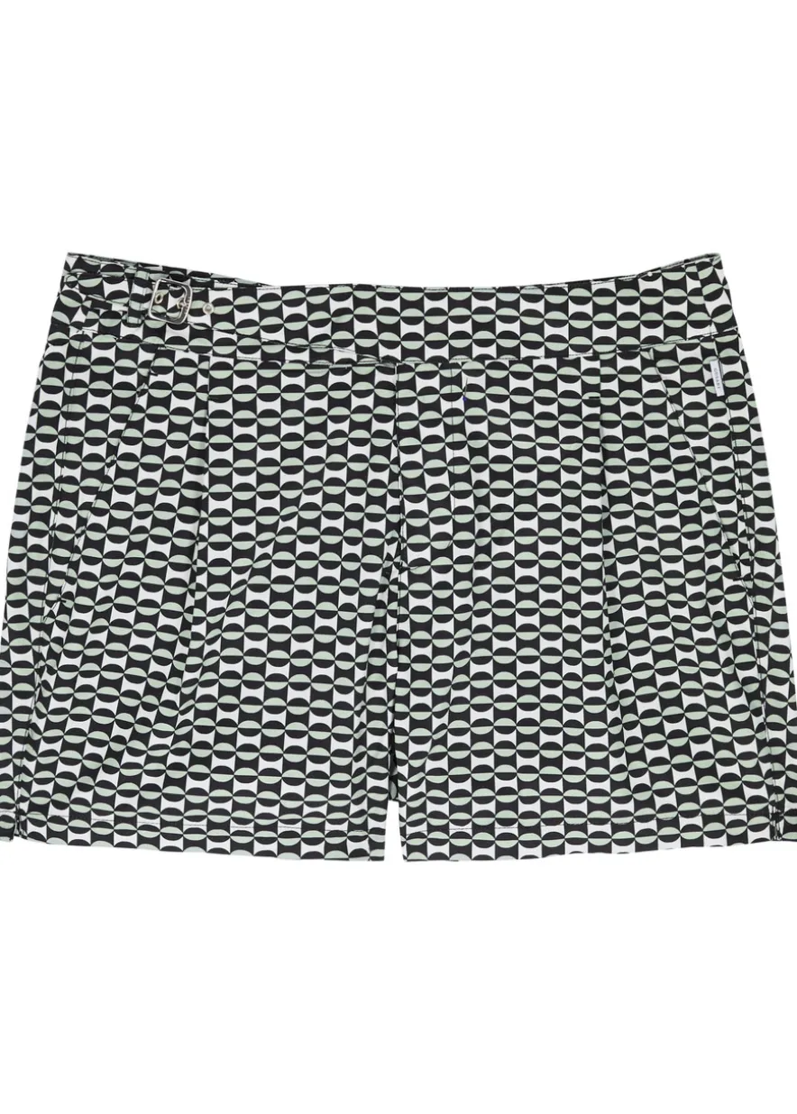 The London printed shell swim shorts