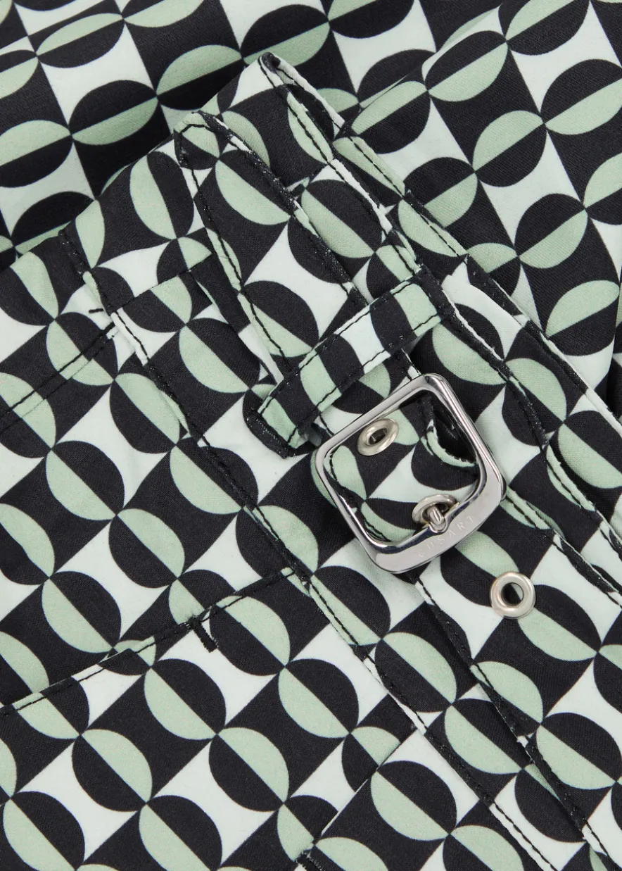 The London printed shell swim shorts