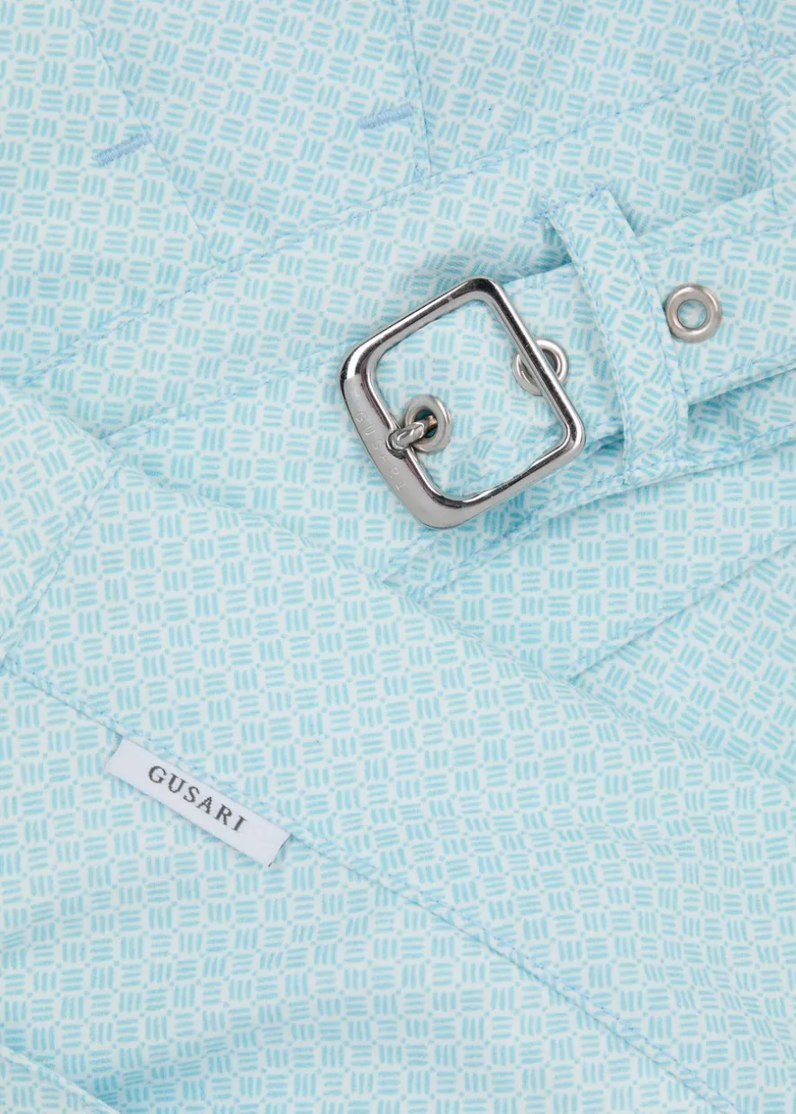 The London printed shell swim shorts