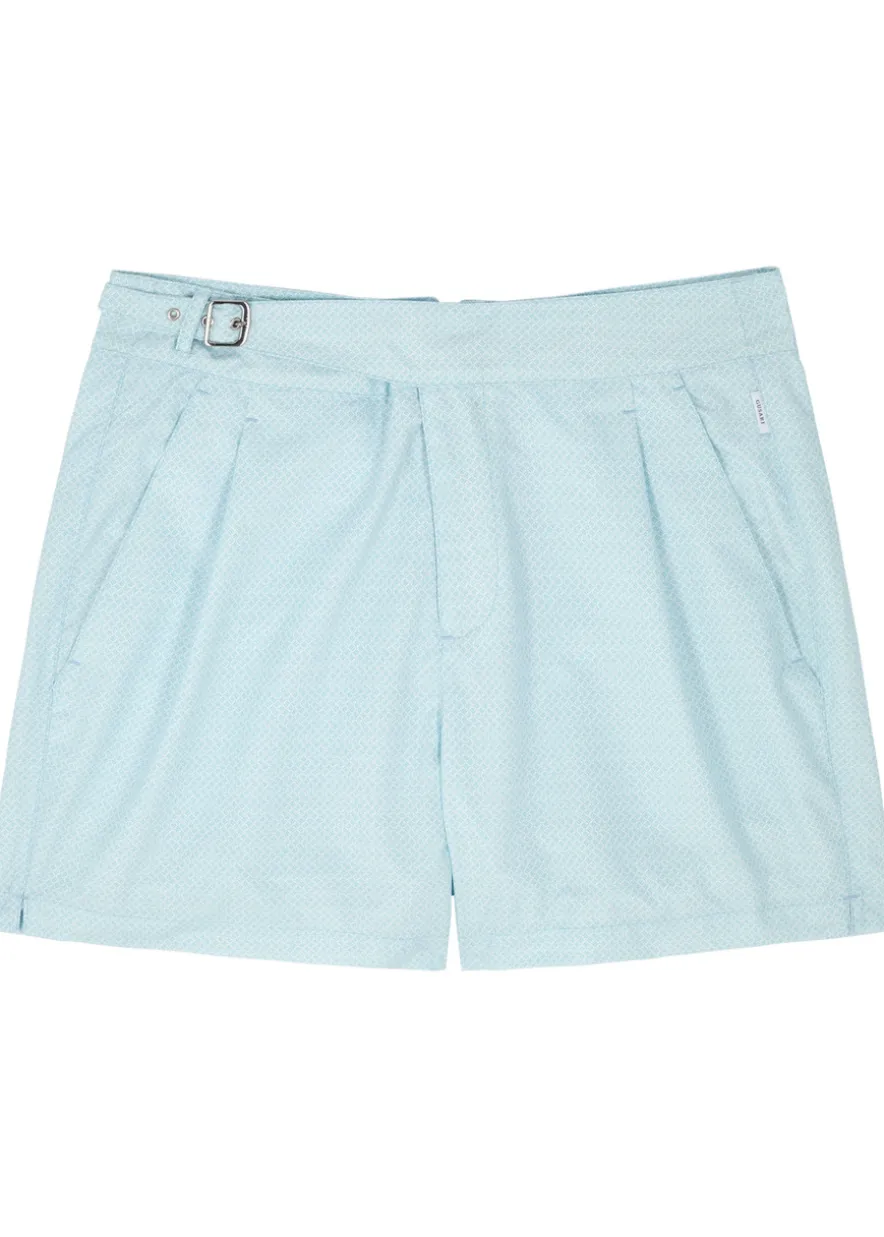 The London printed shell swim shorts