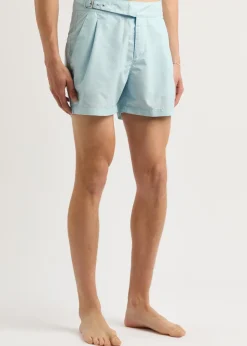 The London printed shell swim shorts