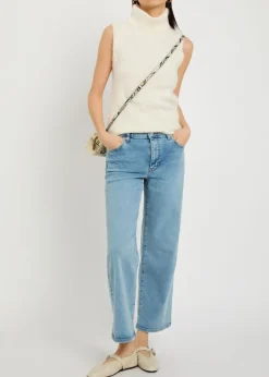 The Mellow wide-leg cropped jeans