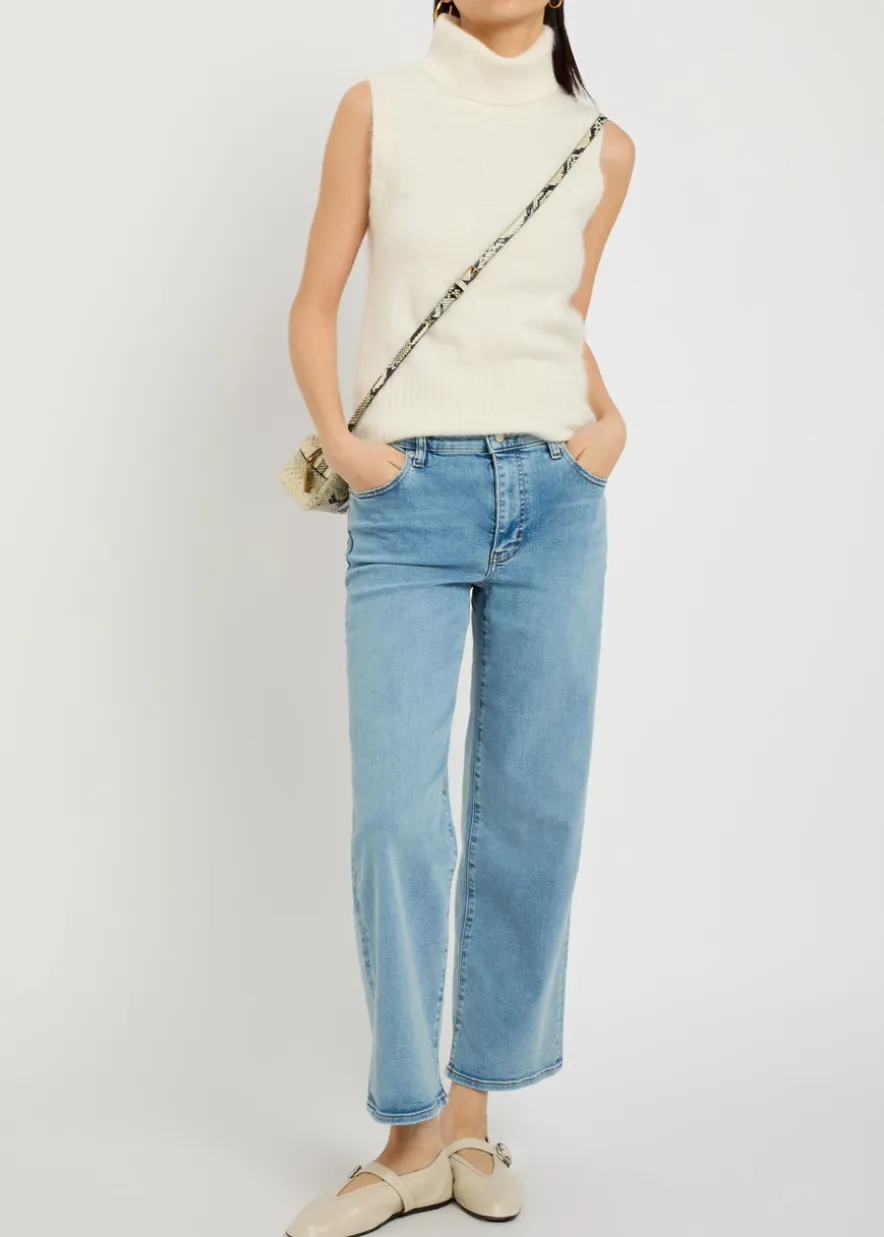 The Mellow wide-leg cropped jeans