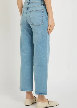 The Mellow wide-leg cropped jeans