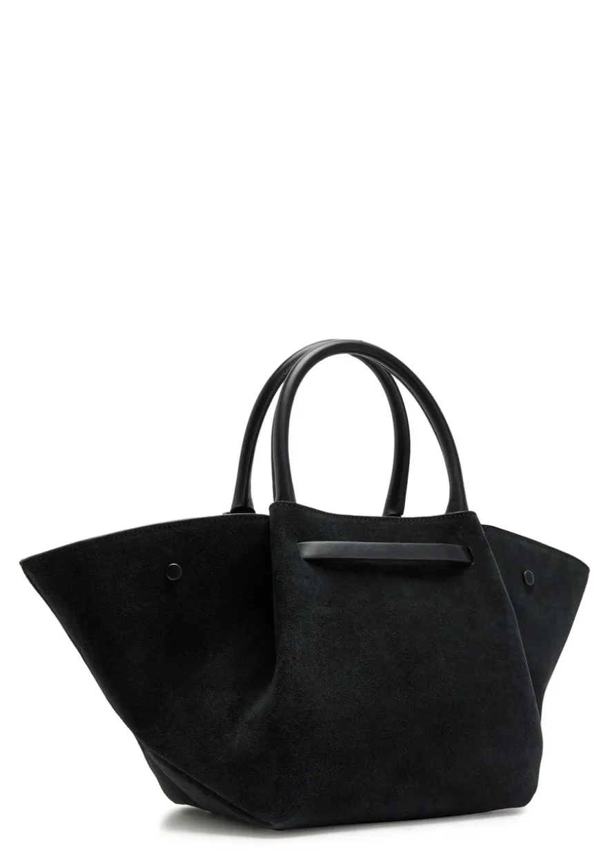 The Midi New York grained leather tote bag