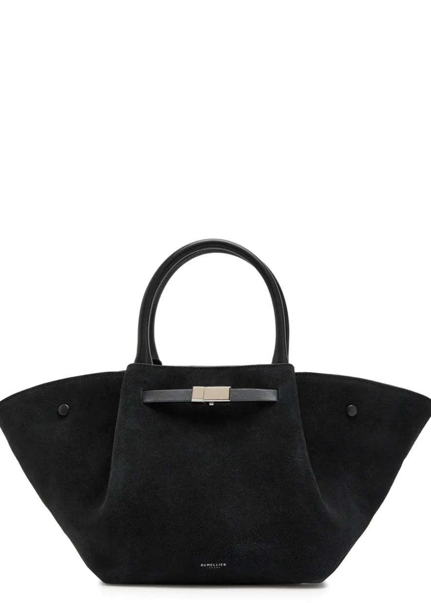 The Midi New York grained leather tote bag