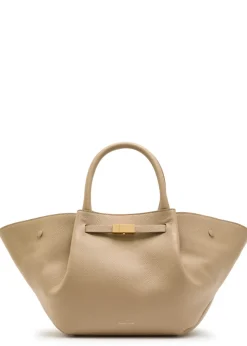 The Midi New York grained leather tote bag
