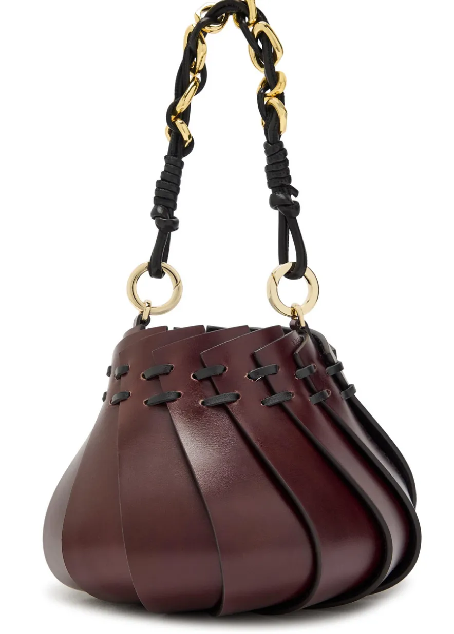 The Mini Burundi panelled leather bucket bag
