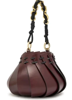 The Mini Burundi panelled leather bucket bag