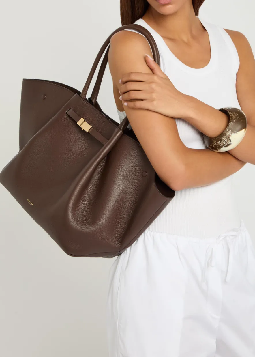 The New York crocodile-effect leather tote