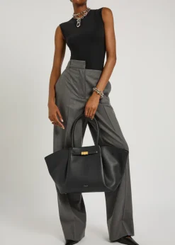 The New York grained leather tote