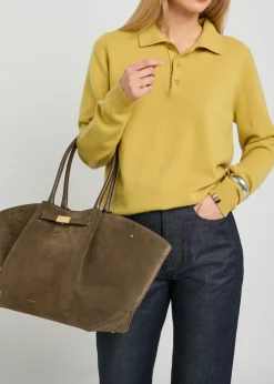 The New York grained leather tote bag