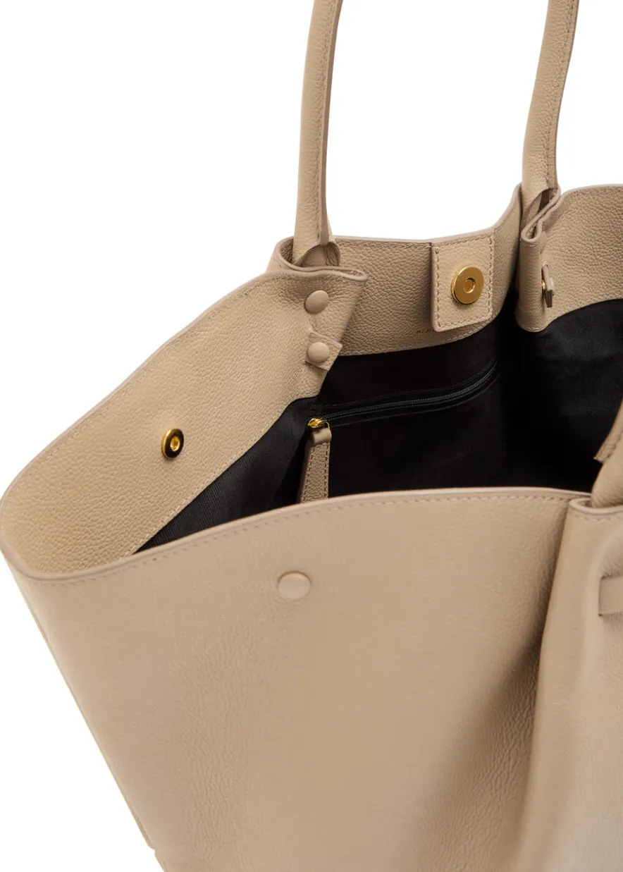 The New York grained leather tote bag