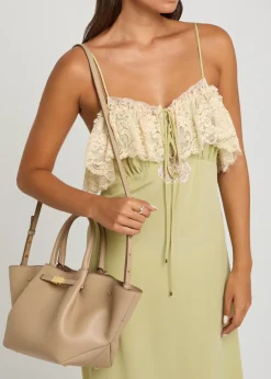 The New York midi grained leather tote