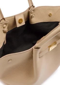 The New York midi grained leather tote